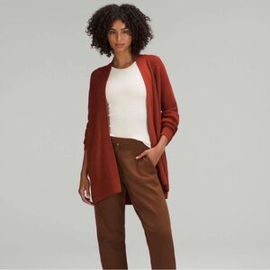 Lululemon Merino Wool-Blend Ribbed Long Wrap Sweater